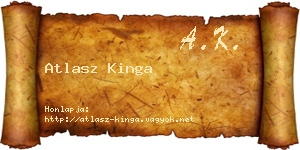 Atlasz Kinga névjegykártya